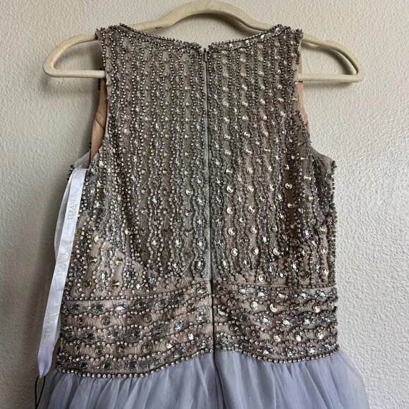 Terani Couture  Embellished Deep V-neck Ballgown size 4 - Picture 8 of 12